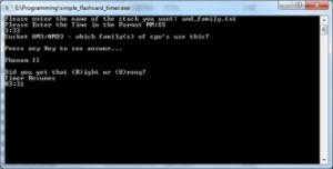 Simple Flashcard Screenshot